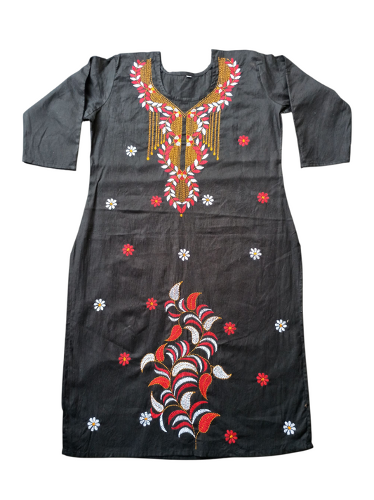 Hand Embroidered Kanthastitch Kurti