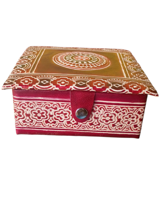 Handcrafted Jewellery Leather Box