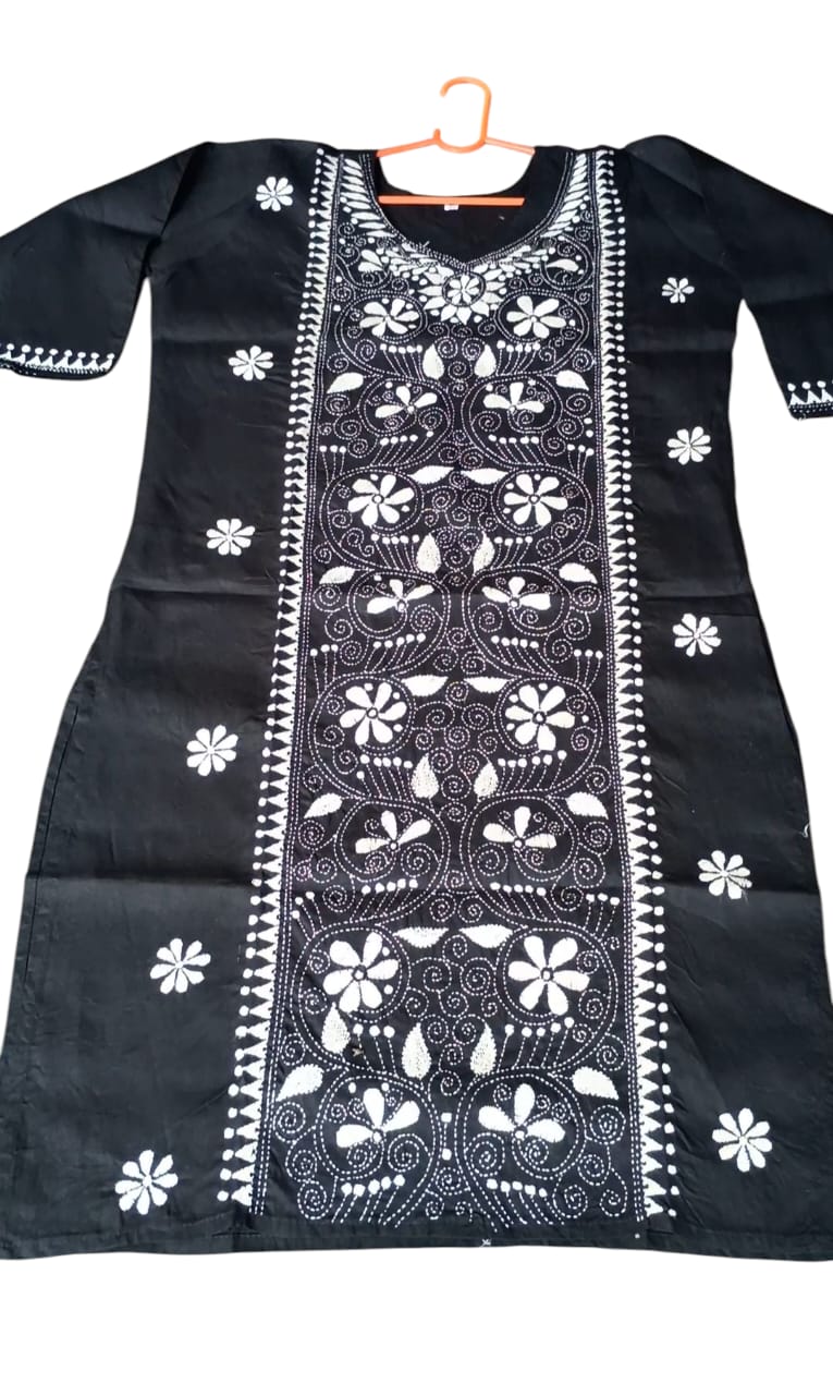 Premium Quality Hand Embroidered Kanthastitch Kurti