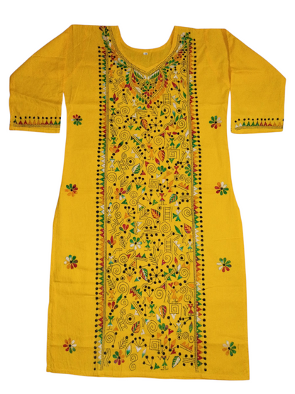 Hand Embroidered Kanthastitch Kurti