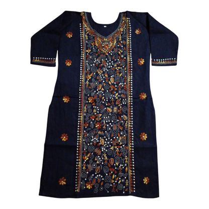 Hand Embroidered Kanthastitch Kurti