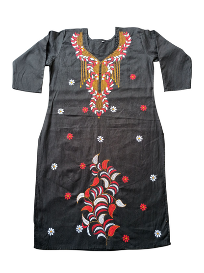 Hand Embroidered Kanthastitch Kurti