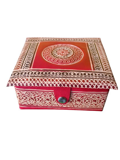 Handcrafted Jewellery  Leather Box